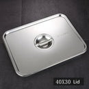 Axyaa Rectangle Stainless Steel Deep Serving Tray for Buffet Fruits and Kitchen Storage