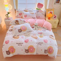 Axyaa Rainbow Dual-color Flannel Duvet Cover - Soft & Cozy Winter Bedding