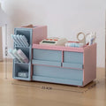 Axyaa Desk Organizer with Drawer - Large Capacity Stationery Storage Box