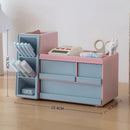 Axyaa Desk Organizer with Drawer - Large Capacity Stationery Storage Box