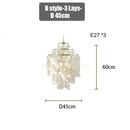 Axyaa Chrome Art Deco Chandelier: Luxury Suspension Light for Living Room