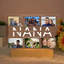 Personalized Acrylic Lamp with Photo & Text, Axyaa Bedroom Night Light Gift