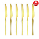 Axyaa Small Waist Gold Cutlery Set - Knife, Fork, Spoon Collection