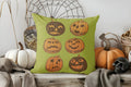 Axyaa Cute Witch Cat Halloween Pillow Cover Pattern Cushion Cover for Sofa Bedroom Car