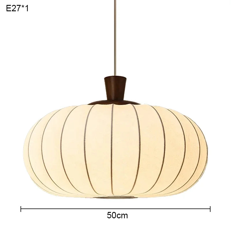 Axyaa Wabi Sabi Retro Chandelier Silk Pendant Light for Living Room and Restaurant