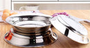 Axya 304 Stainless Steel Soup Fruits Dessert Plate Durable Dish Bowls Kitchen Accessories