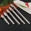Axyaa Stainless Steel Food Tongs - Kitchen Buffet Clamp and Salad Steak BBQ Tool