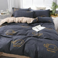 Axyaa Daisy Print Bedding Set: Queen/King Duvet Cover, Flat Sheets - Cozy & Durable
