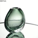 Axyaa Elegant Glass Vase for Home Decor and Flower Arrangement