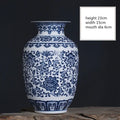 Blue & White Porcelain Vase Axyaa Classic Chinese Ornaments for Home Decor