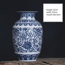 Blue & White Porcelain Vase Axyaa Classic Chinese Ornaments for Home Decor