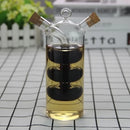Axya Double Layer Glass Bottle for Condiments and Seasonings