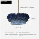 Axyaa Fela Tassel Chandelier: Bohemian Pendant Lamp, Creative Hanging Light