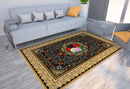 Axyaa Ethnic Pattern Print Carpet Bohemian Soft Floor Mat for Home Decor