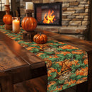 Axyaa Halloween Pumpkin Cat Table Runner for Dining and Wedding Decor