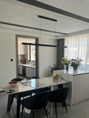 Axyaa Modern Linear Pendant Lights for Dining Room Kitchen Bar Lighting