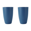 Axyaa Dark Blue Plastic Cups - Set of 6 - Reusable for Home, Kitchen, Restaurant, Picnic, Camping