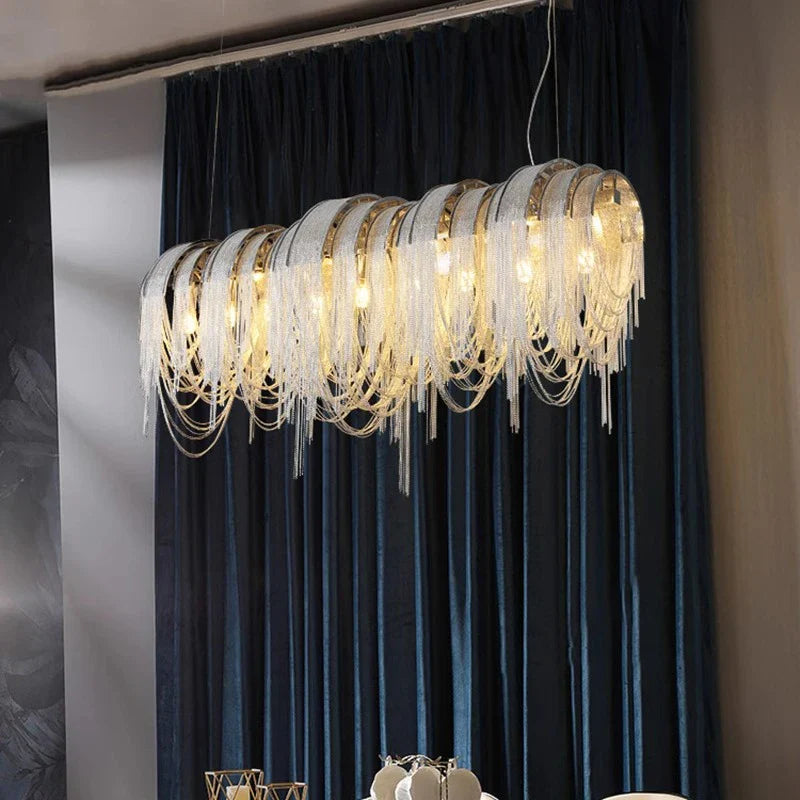 Nordic Pendant Lamp for Dining Room by Axyaa: Indoor Ceiling Lighting Chandelier for Living Room
