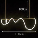 Axyaa Modern Pendant Lighting for Dining Room Chandeliers LED Ceiling Lamp