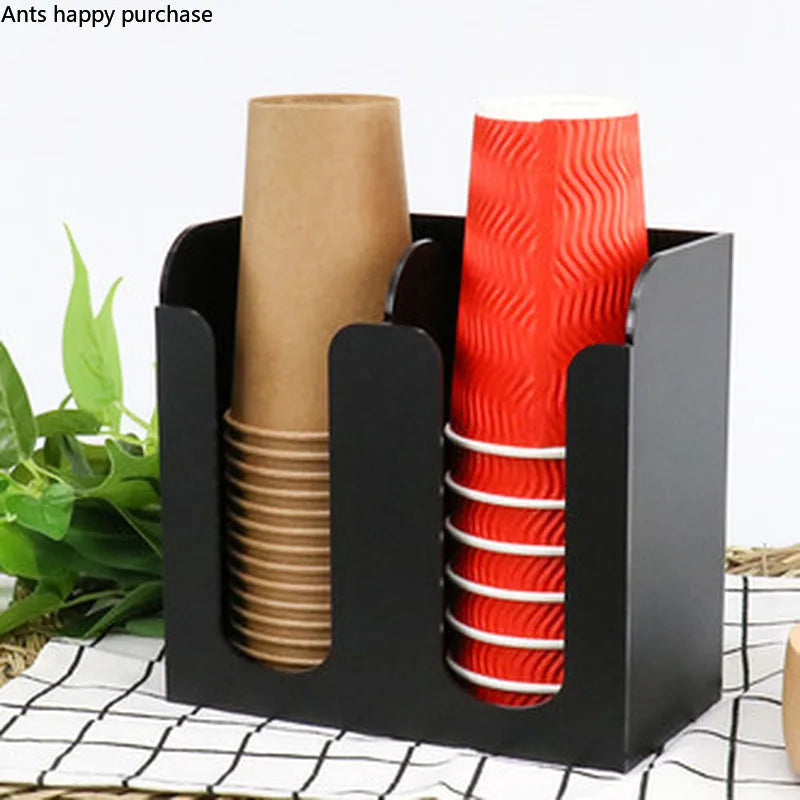 Axya Black Red Cup Holder Storage Rack - Organize Your Cups Efficiently