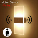 Axyaa LED Wall Lamp | Motion Sensor Switch | Acrylic Night Light for Bedroom