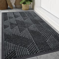 Axyaa Rubber Entrance Doormats: Non-slip Heavy Duty Outdoor Mats