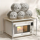 Axyaa Stainless Steel Microwave Rack Shelf for Countertop Organization