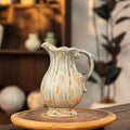 Axyaa Blue & White Floral Ceramic Vase: Elegant Home Decor & Table Centerpiece