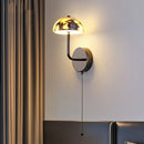 Axyaa Carbon Steel LED Wall Lamp Reading Bedside Cafe Bulgari Stone Luxury Mirror Light