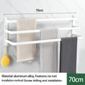 Axyaa Wall-mounted Triple-layer Towel Holder for Bathroom Storage