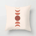 Axyaa Geometric Flower Leaves Cushion Cover - Desert Sunrise Cactus Pillowcase