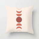 Axyaa Geometric Flower Leaves Cushion Cover - Desert Sunrise Cactus Pillowcase