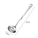 Axyaa Stainless Steel Colander Scoop with Anti-slip Handle for Kitchen Utensils