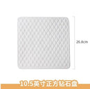 Axyaa Matte Geometric Diamond Square Bread Plate - Ideal for Dim Sum and Breakfast