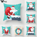 Axyaa Christmas Santa Claus Pillow Set - Festive Home Decor & Gift Option
