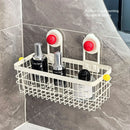 Axyaa Shower Caddy: Rustproof Wall-Mounted Storage Basket & Makeup Organizer for Bathroom