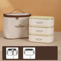 Axyaa 600ml Insulated Lunch Box Rectangular Food Storage Container Large Capacity