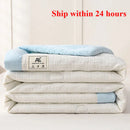 Axyaa Summer Quilt Solid Color Lightweight Single Bedding