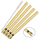 Axyaa Stainless Steel Bubble Tea Straws Set with Spoon-shaped Stirrer