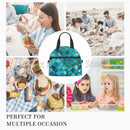 Axyaa Turquoise Teal Insulated Lunch Box Cooler Bag with Adjustable Strap