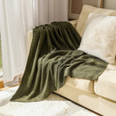 Axyaa Thick Waffle Knit Throw Blanket - Luxurious Plaid for Bed, Sofa, Living Room