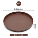 Axyaa Nordic Plastic Round Tray for Kitchen and Dining, Anti-Scald Bread Cake Plate