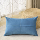 Axyaa Velvet Cross Lumbar Cushion Cover - Cozy Home Decor Pillow Case 30x50cm