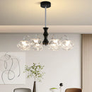 Axyaa Glass Ball Chandelier Pendant Light for Bedroom Living Room Restaurant