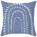 Axyaa Abstract Geometric Pillowcase in Nordic Blue Purple - Peach Skin Fabric