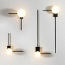 Axyaa Glass Ball Wall Lights for Home Bedroom Decoration with Artistic Reflection