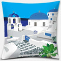 Axyaa Santorini Series Pattern Pillowcase Square Cushion Cover Home Sofa Decor