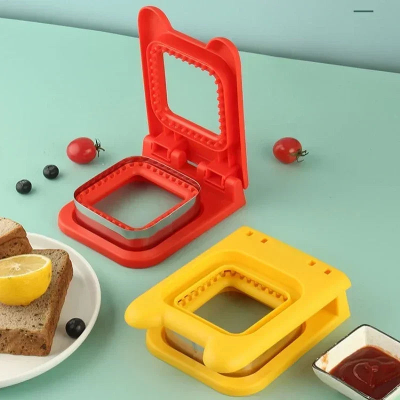 Axyaa Stainless Steel Sandwich Cutter Baking Tool for Cake Biscuit Toast Bread Mold