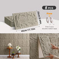Axyaa 3D Stereo Rock Brick Wall Stickers | Self-Adhesive Slate Tiles | Indoor/Outdoor Décor