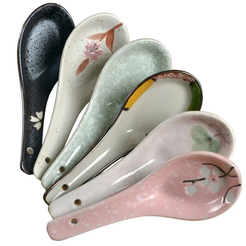 Axya Ceramic Spoon Set for Coffee, Milk, and Desserts